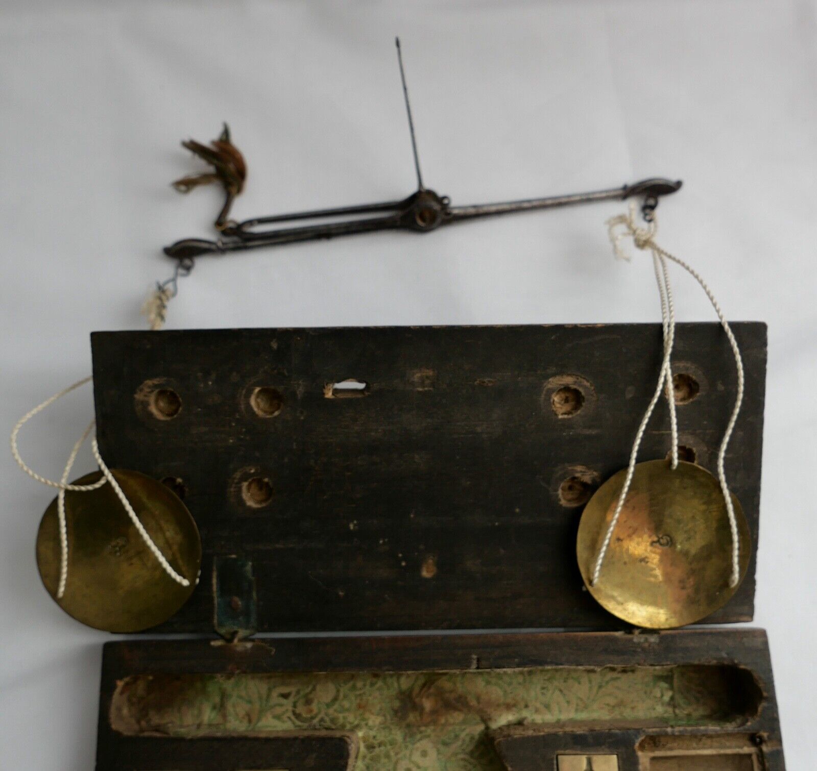 Antike Münzwaage 19. Jh. Waage Ducat Pistol Goldwaage - Antikhandel-Stuttgart