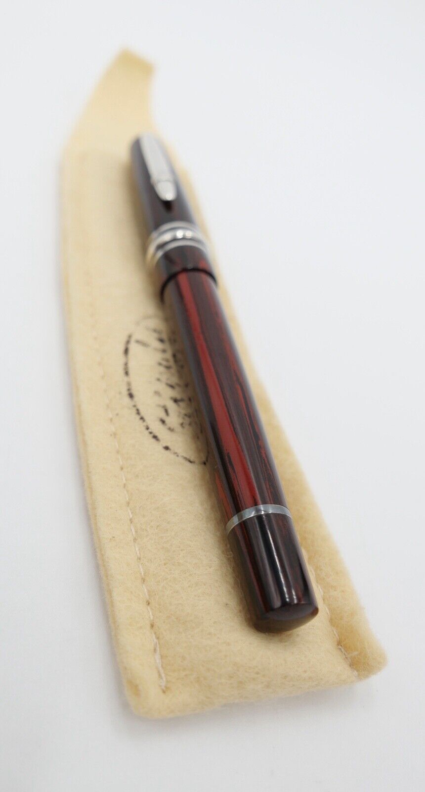 NEUwertig OVP 1997 Vintage 5002 STIPULA RB Novecento Oval Ebonite R/B Woodgrain - Antikhandel-Stuttgart