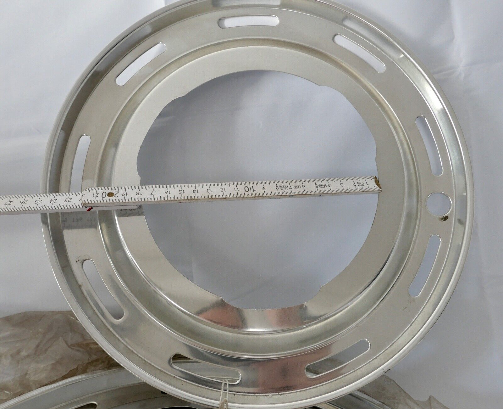 1 Satz DAF Blendenringe Radblenden NEU wheel covers Chrom Radkappen oldtimer - Antikhandel-Stuttgart