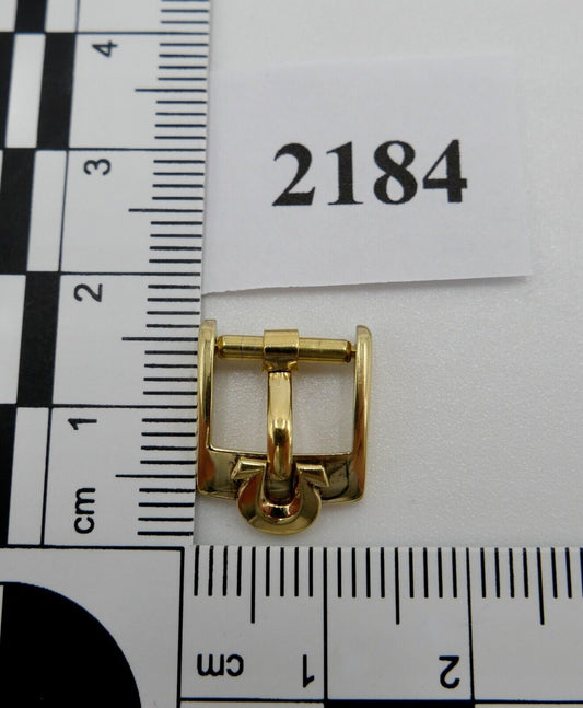 ORIGINAL alte OMEGA Dornschließe VERGOLDET PLAQUE Armbanduhr 10mm CLASP BUCKLE - Antikhandel-Stuttgart