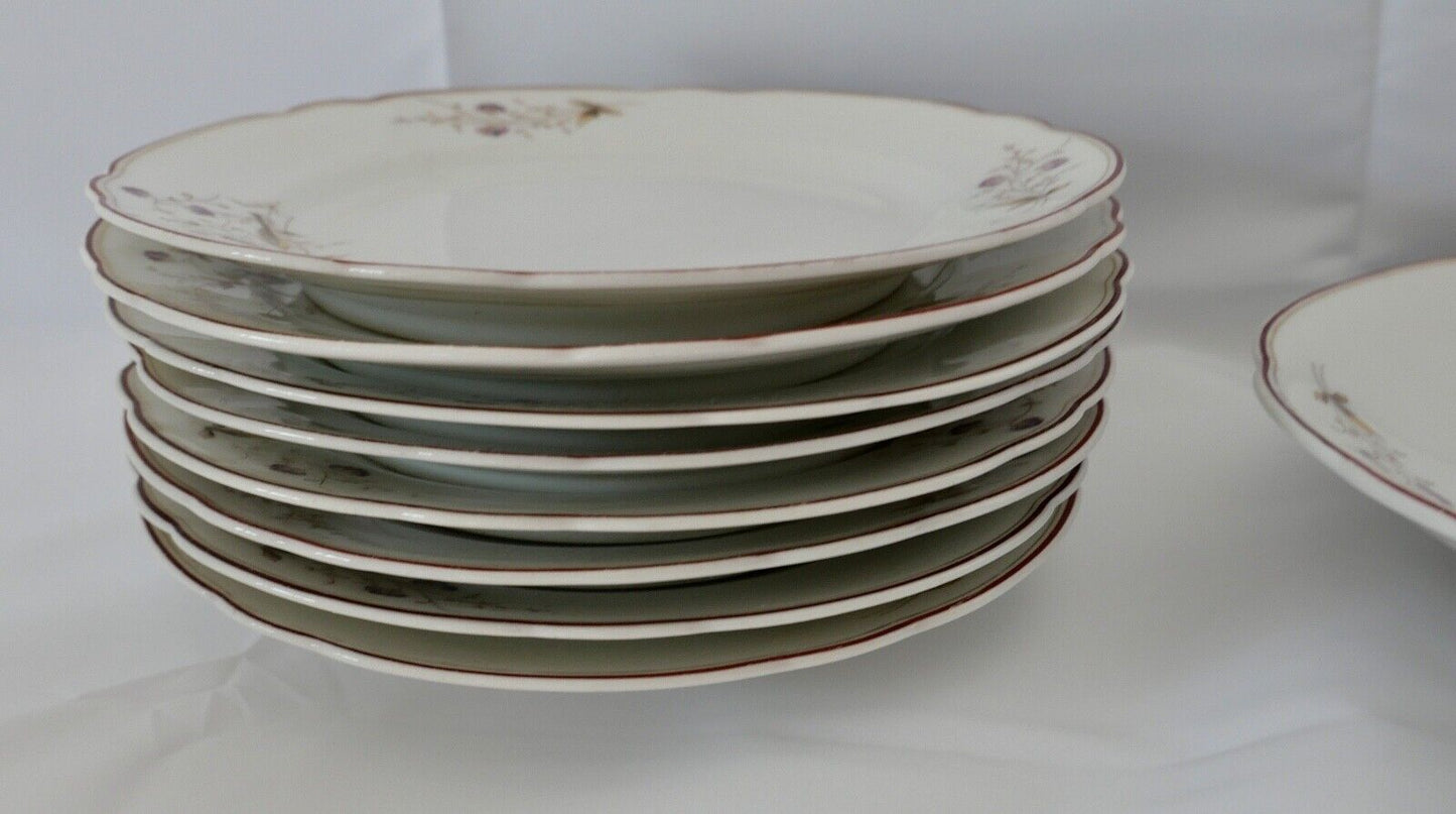 Antikes Jugendstil Friedrich Kaestner Kästner Porzellan 1884-1932 VEILCHEN - Antikhandel-Stuttgart