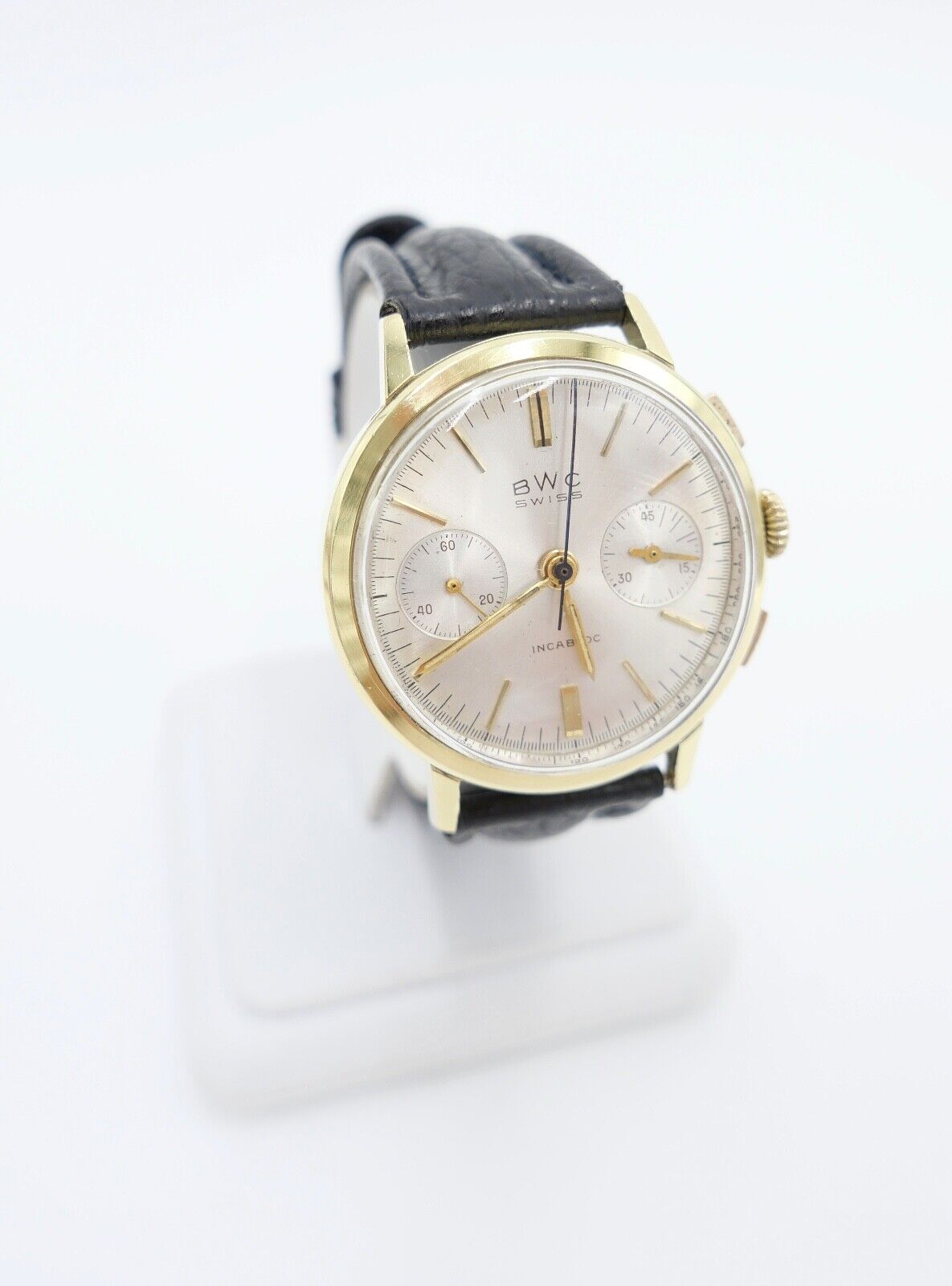 BWC SWISS Chronograph Cal. Landeron 248 Herren Armbanduhr Handaufzug Ø 35mm - Antikhandel-Stuttgart