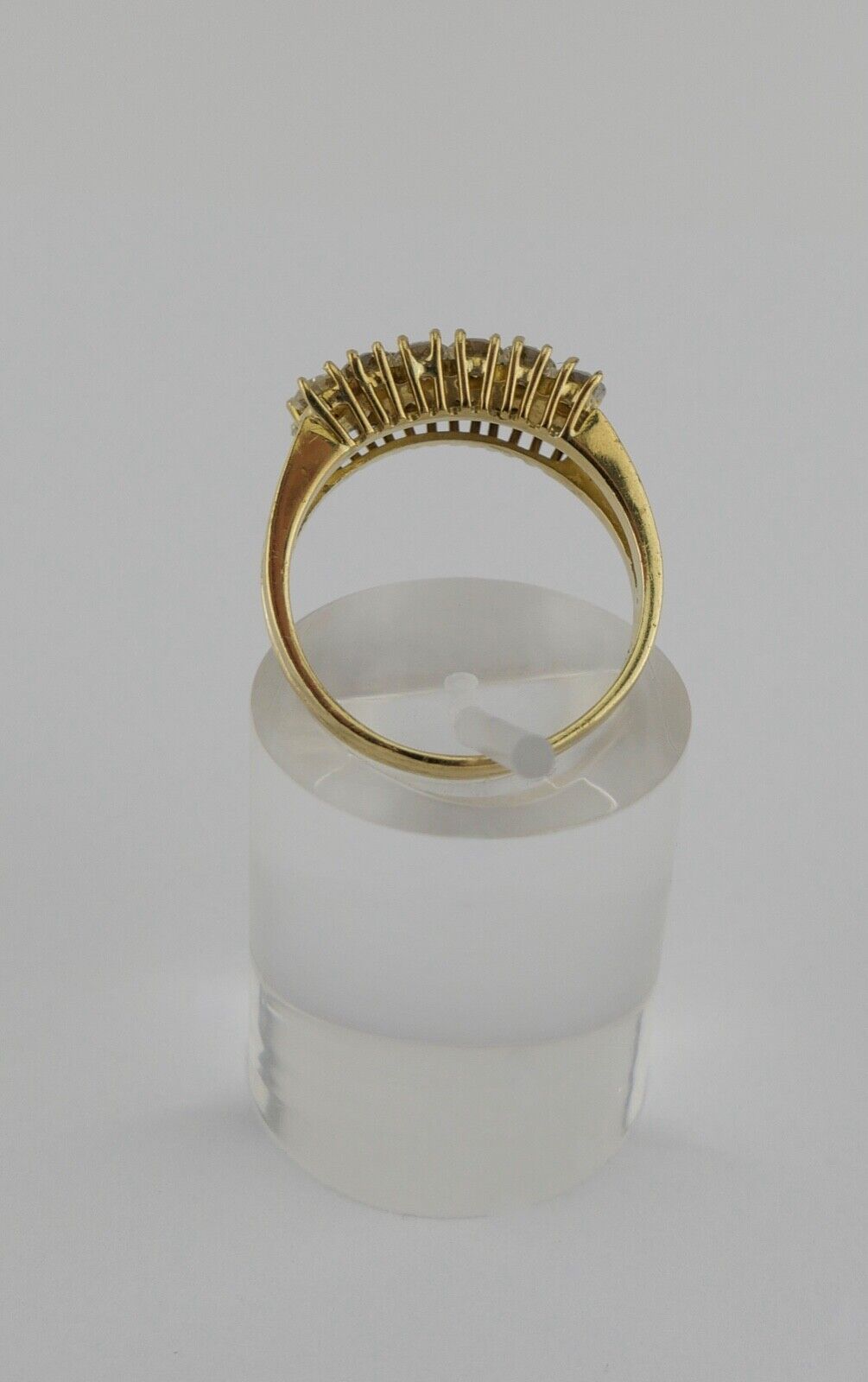 Luxus Gelbgold Ring 1,56 Ct VVS 12 Brillanten 750 18K Gr. 59 halb memory - Antikhandel-Stuttgart