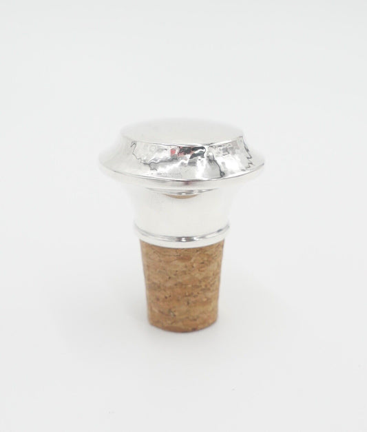 30er / 40er Jahre Korken NEU Flaschenkorken gehämmert 835 Silber Halbmond Krone - Antikhandel-Stuttgart