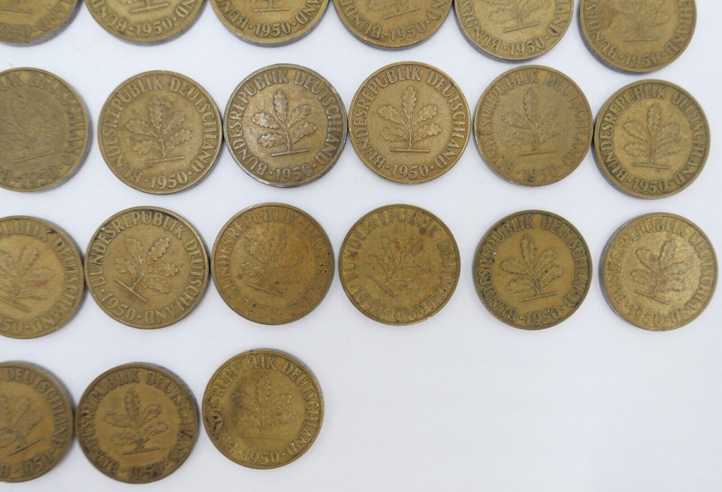 47x 10 Pfennig 1950 D F G J Jäger J. 383 s-vz - Antikhandel-Stuttgart