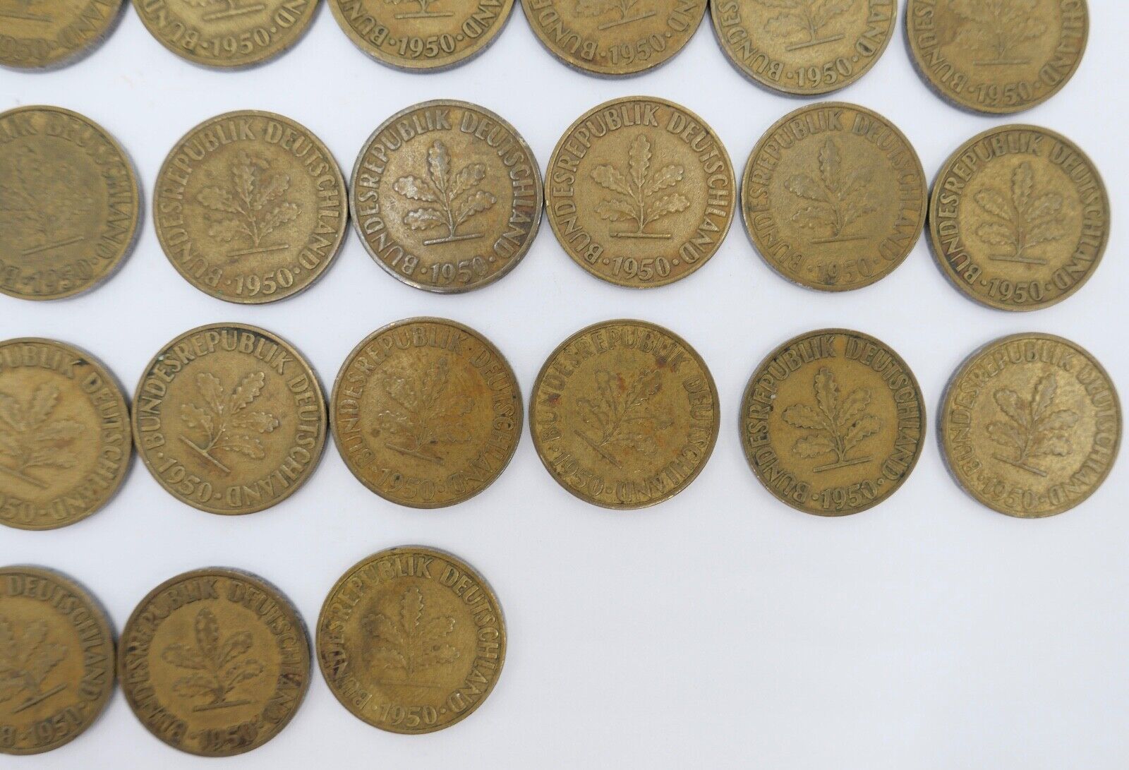 47x 10 Pfennig 1950 D F G J Jäger J. 383 s-vz - Antikhandel-Stuttgart