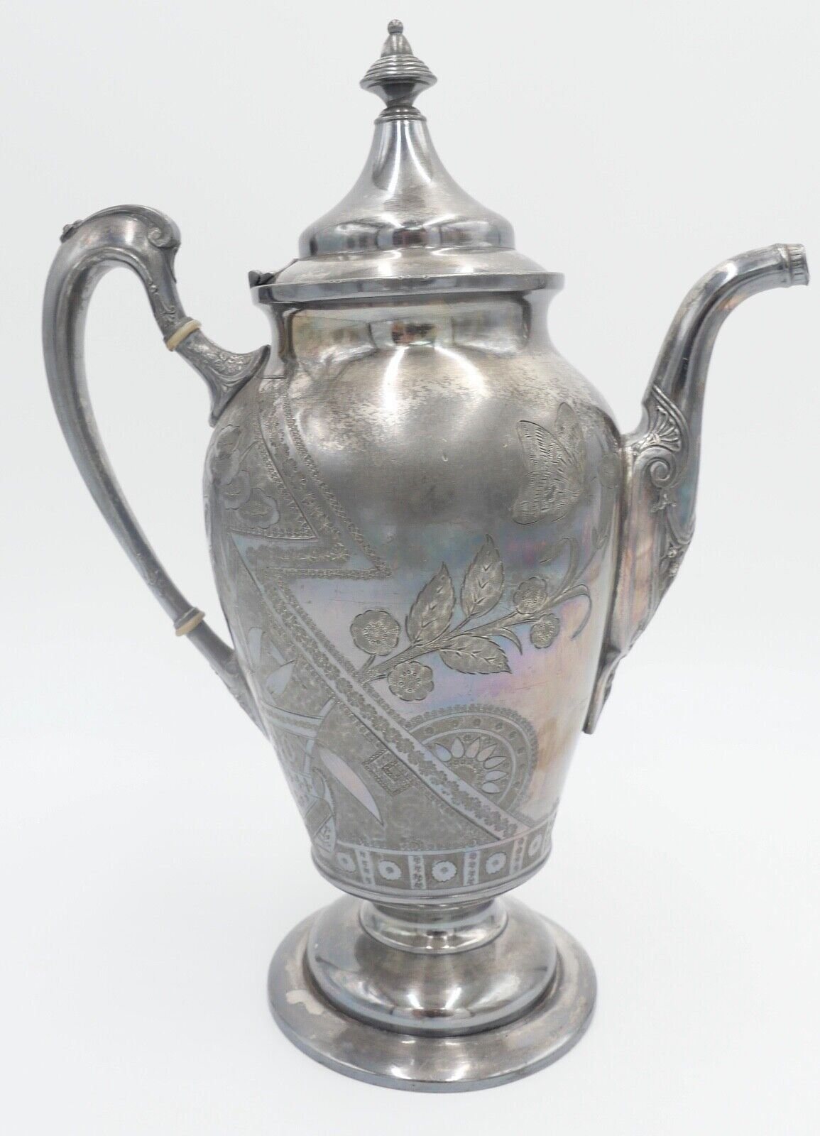 2er Set Reed Barton MFD & Plated Teekanne Kaffeekanne versilbert - Antikhandel-Stuttgart