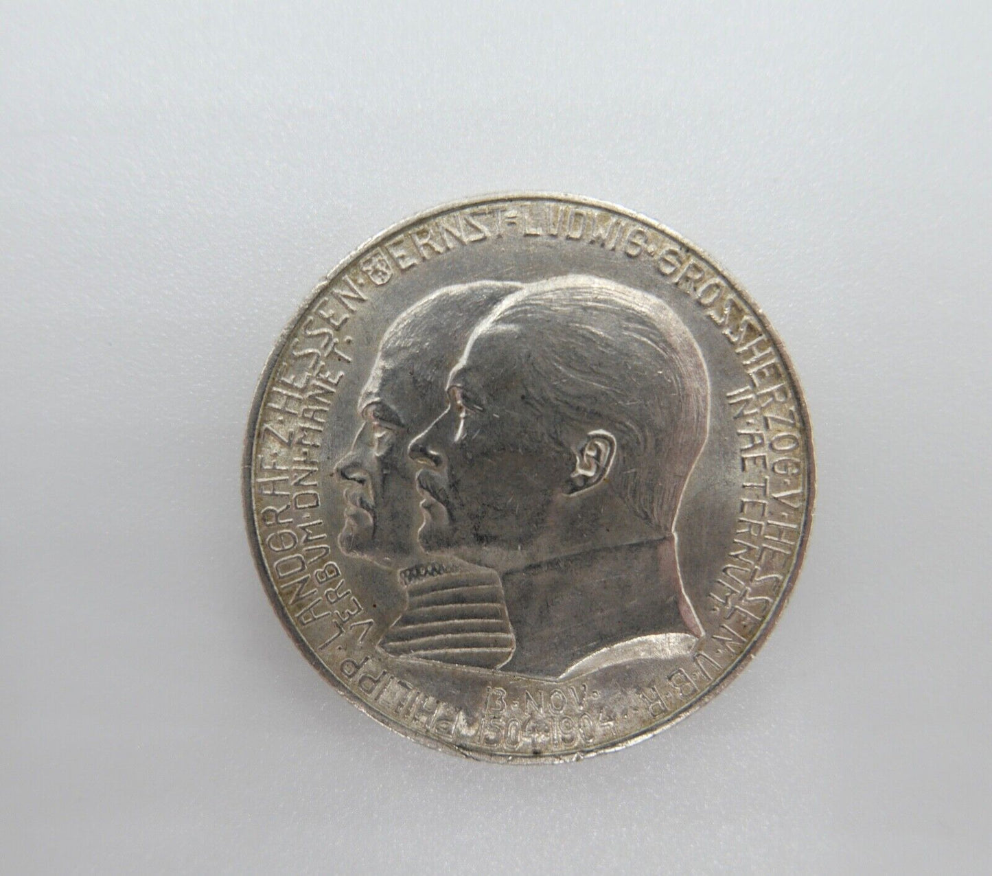 HESSEN 2 Mark 1904 A Ernst Ludwig 1892 - 1918 Geburtstag Philipps J.74 Jäger - Antikhandel-Stuttgart