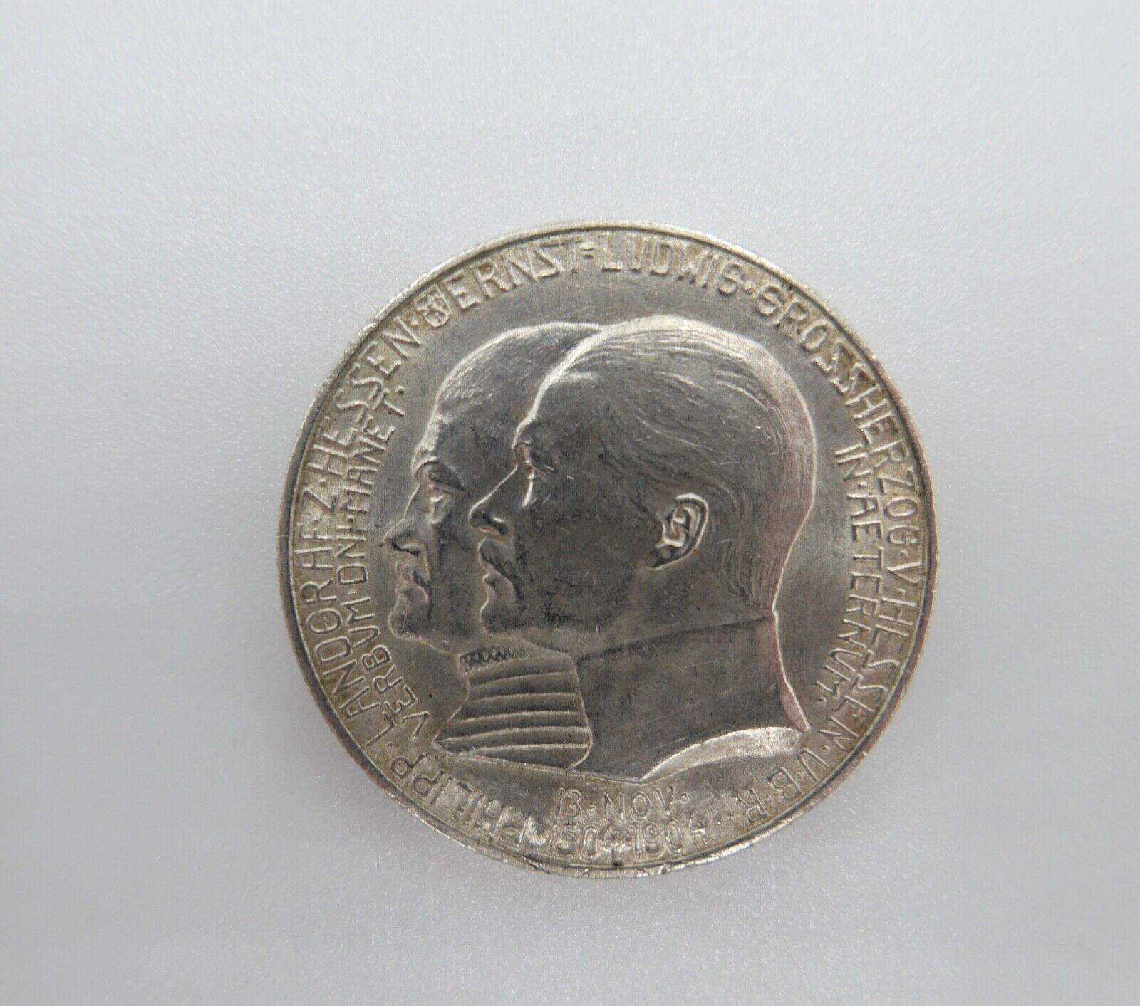 HESSEN 2 Mark 1904 A Ernst Ludwig 1892 - 1918 Geburtstag Philipps J.74 Jäger - Antikhandel-Stuttgart