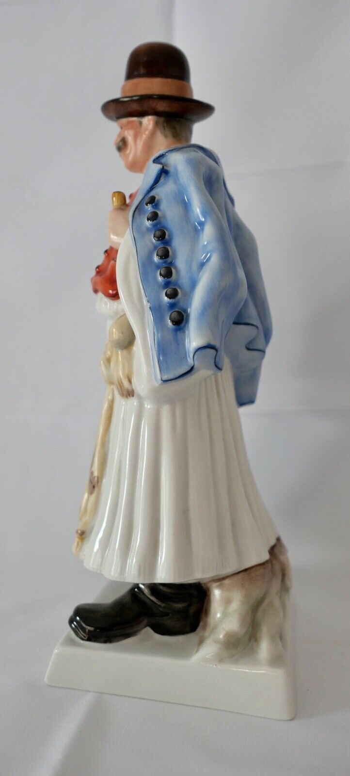 Porzellan Figur Herend Ungarn Bauer Schaf Hirte mit Stock 33 cm Modell Nr. 5441 - Antikhandel-Stuttgart