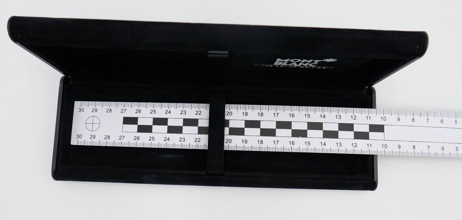 MONTBLANC schwarzes Samt Etui für drei Kugelschreiber / Stifte Garantiekarte - Antikhandel-Stuttgart