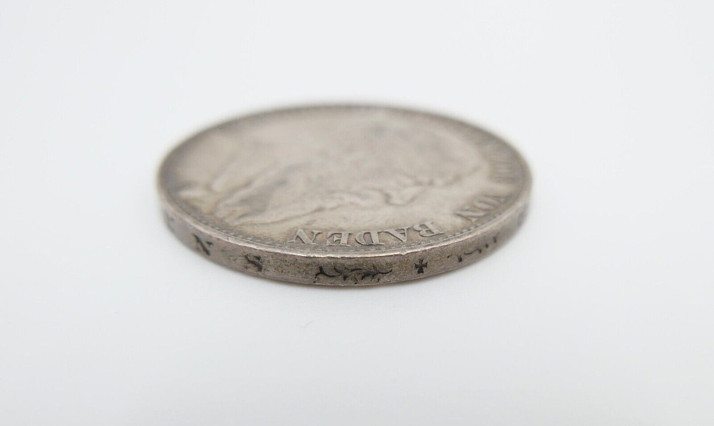 5 Mark Silbermünze Friedrich Großherzog von Baden 1907 G Jäger J.33 ss - vz - Antikhandel-Stuttgart