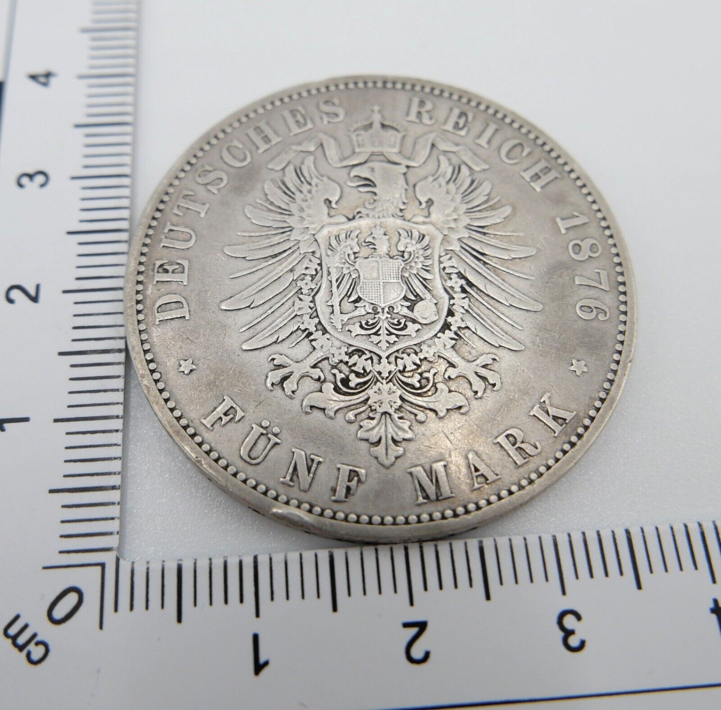 5 Mark 1876 Silbermünze Preussen 1876 A Wilhelm Jäger J.97 Preußen - Antikhandel-Stuttgart