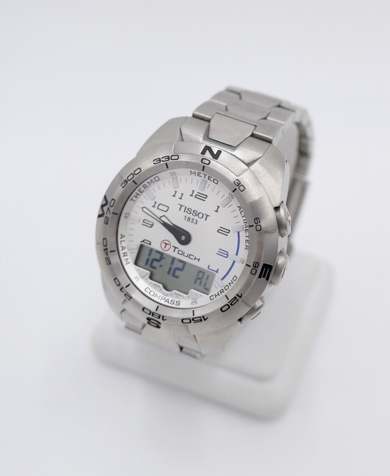 Full Set TISSOT 1853 T013420A T-Touch Edelstahl Herrenuhr Quarz Ø 44 mm - Antikhandel-Stuttgart