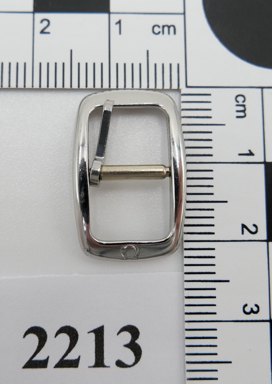 ORIGINAL alte OMEGA Dornschließe EDELSTAHL Armbanduhr 10mm CLASP BUCKLE - Antikhandel-Stuttgart