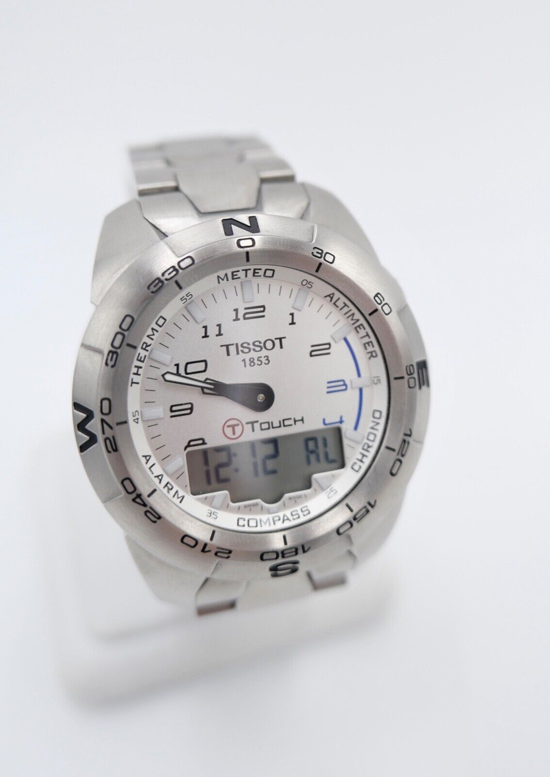 Full Set TISSOT 1853 T013420A T-Touch Edelstahl Herrenuhr Quarz Ø 44 mm - Antikhandel-Stuttgart