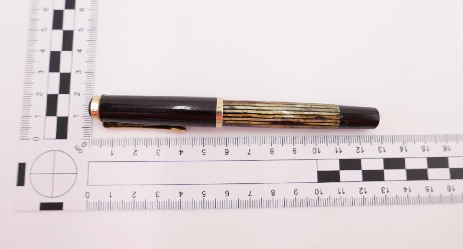 PELIKAN 400 Füller 585 / 14Ct Goldfeder E Kolbenfüller Schildpatt OM - Antikhandel-Stuttgart