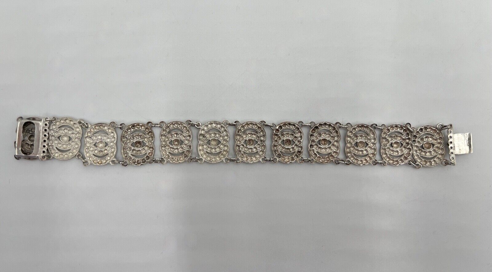 Vintage Design Glieder ARMBAND 835 Silber Gliederarmband - Antikhandel-Stuttgart