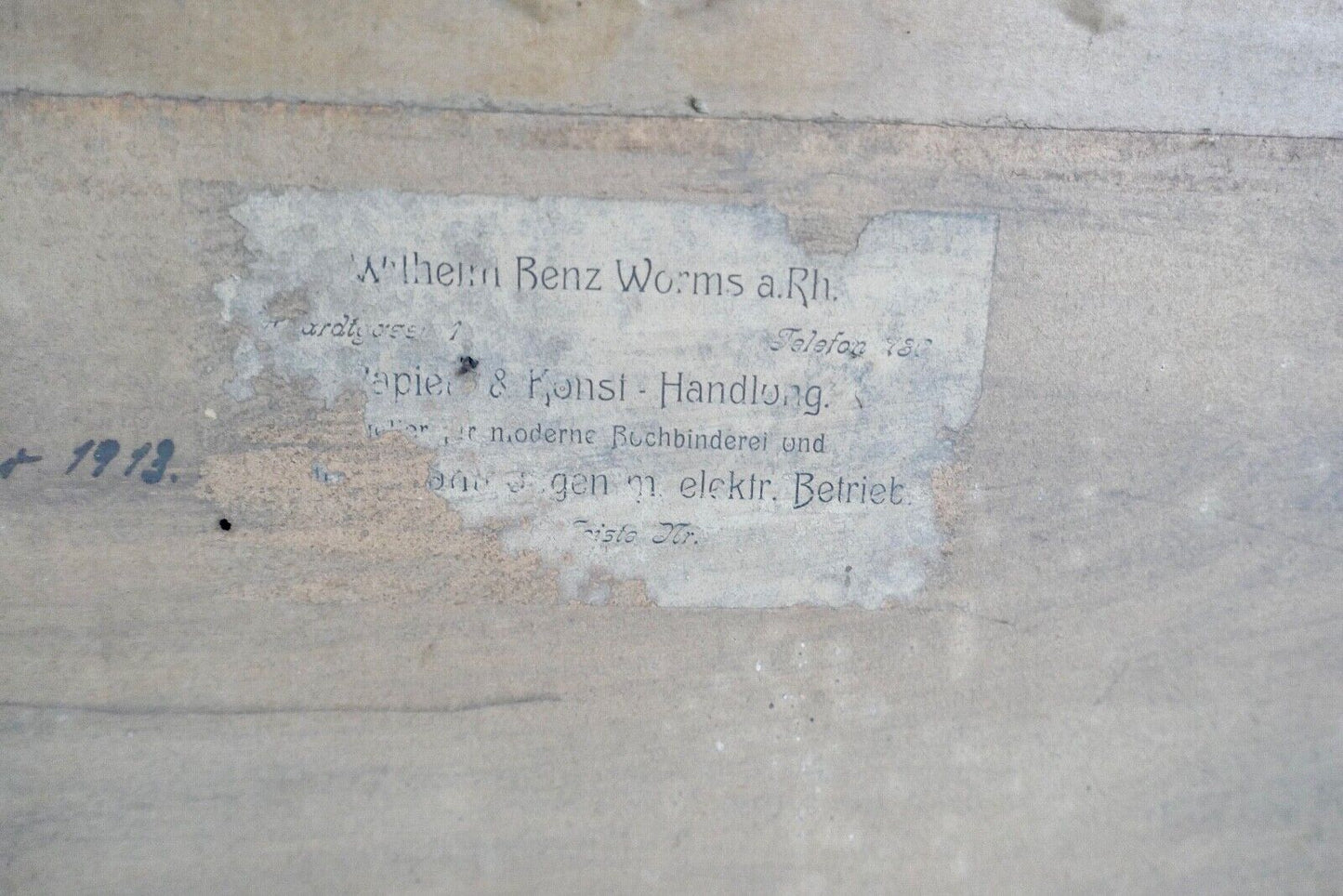 GUSTAV KAMPMANN 1859 - 1917 Farb - Lithographie " am Waldesrand " signiert - Antikhandel-Stuttgart