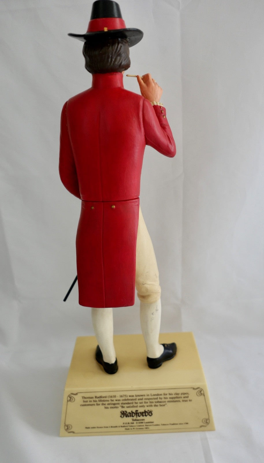 Werbefigur 1970er Jahre 41 cm Thomas Radford Sundays Fantasy' pipe tobacco