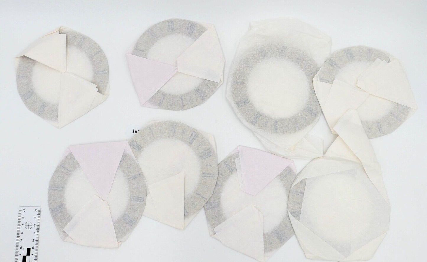 18x Zifferblatt Zahnreif Ø 140 mm NEU Messing für Kaminuhr Wanduhr Regulator usw - Antikhandel-Stuttgart