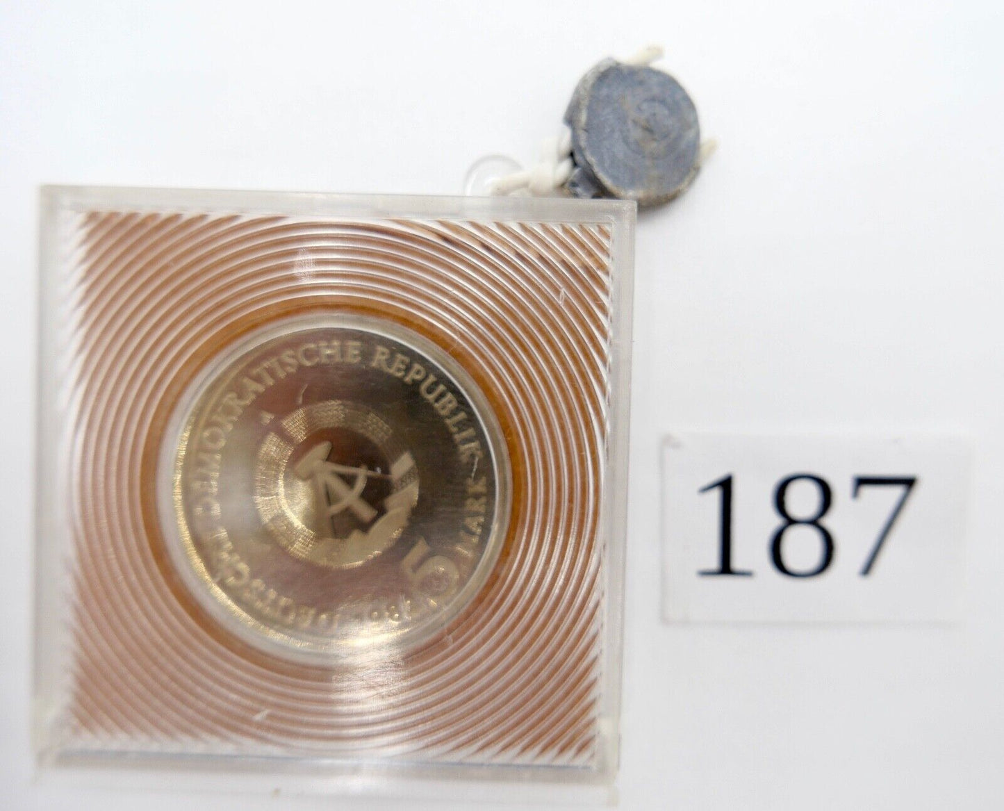 5 Mark DDR 1982 PP Wartburg bei Eisenach Originalbox original verplombt J.1586 - Antikhandel-Stuttgart