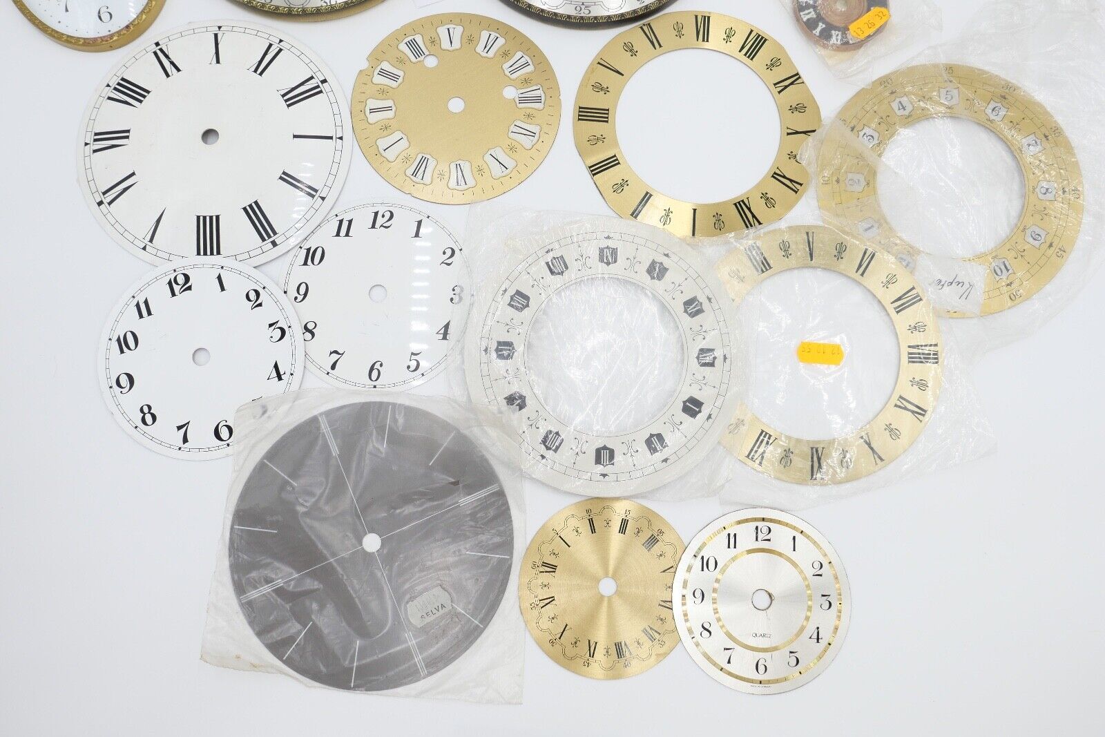 NEU Posten Uhrmacherauflösung Zifferblatt Ersatzteile Aluminium Messing Kaminuhr - Antikhandel-Stuttgart