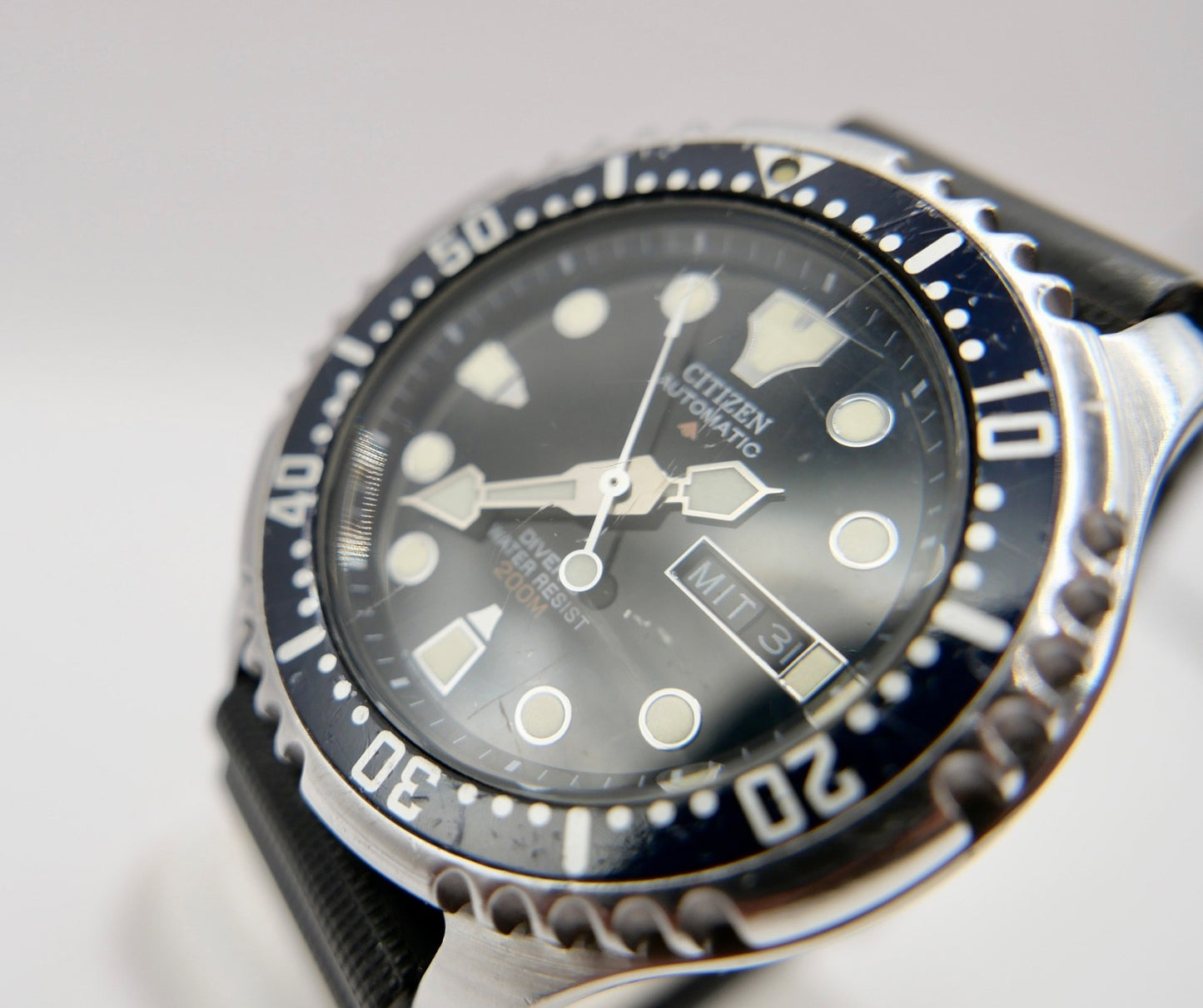 Citizen Promaster 200M Automatic 8203-824393 Taucheruhr deutsch Gummiband NEU