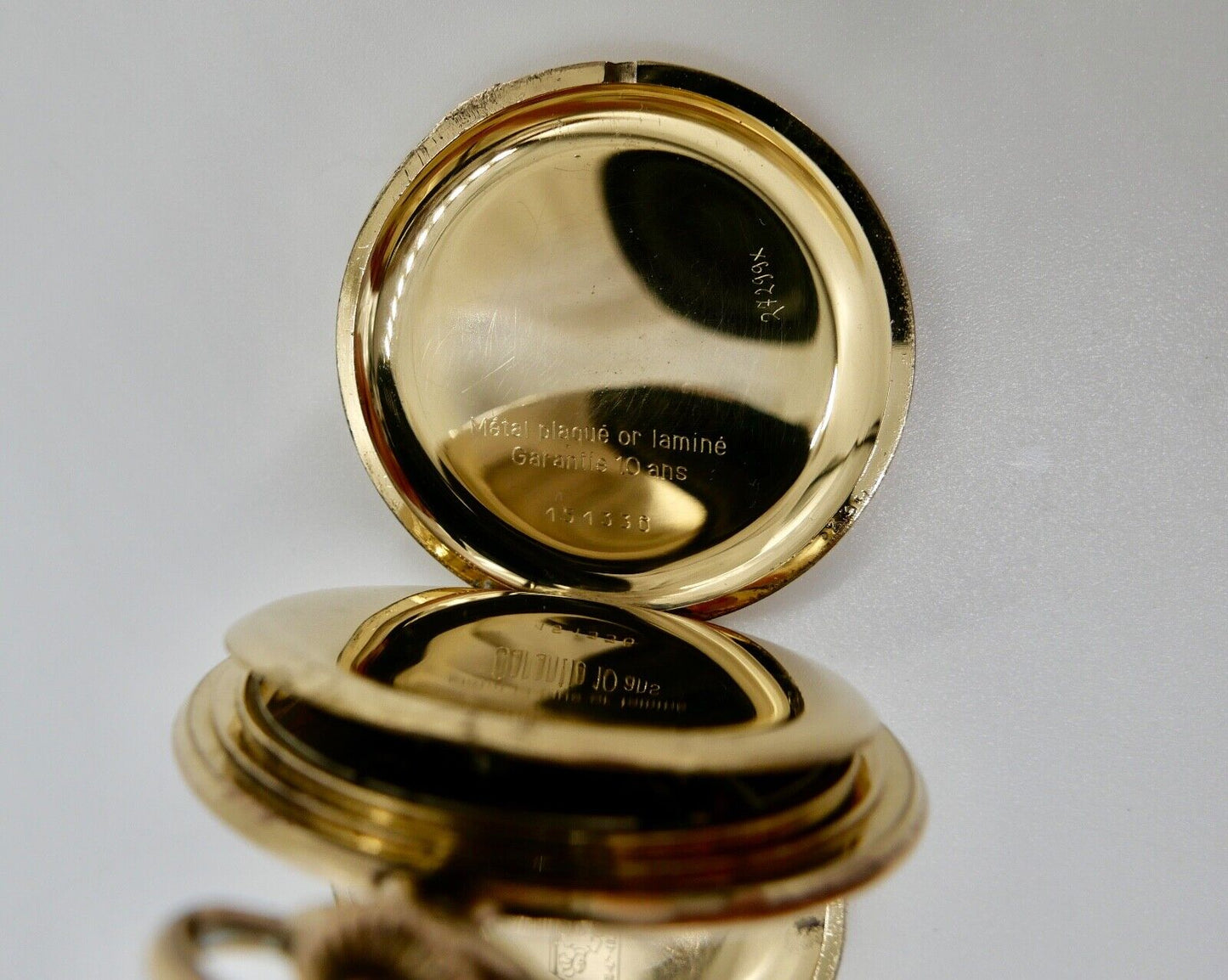 CHRONOMETRE Savonette Taschenuhr Ø 44mm vergoldet BAYARD Ritter - Antikhandel-Stuttgart