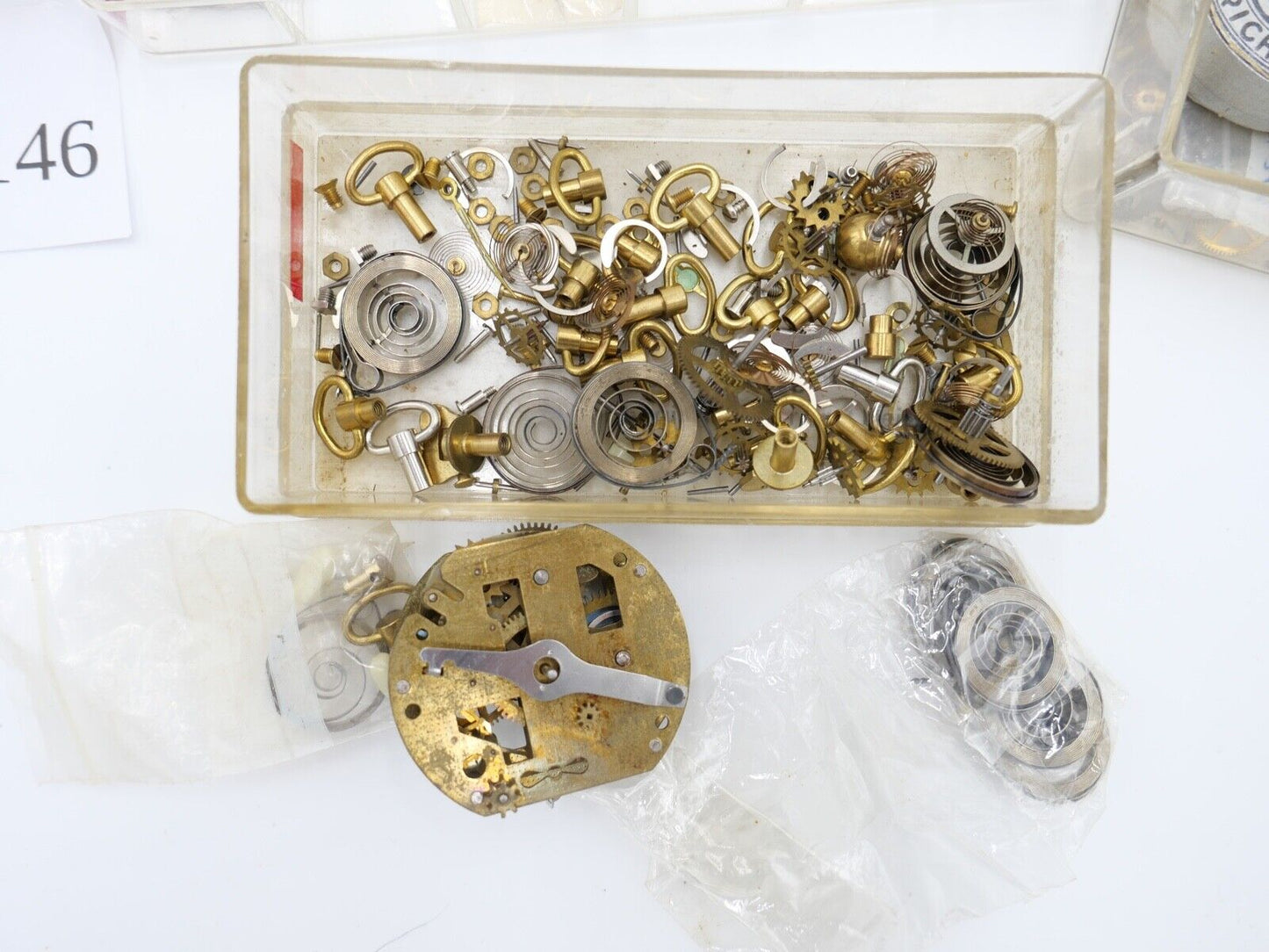 Diverse Ersatzteile Zubehör für WECKER Uhrwerk Uhrmacher Uhr alt - Antikhandel-Stuttgart