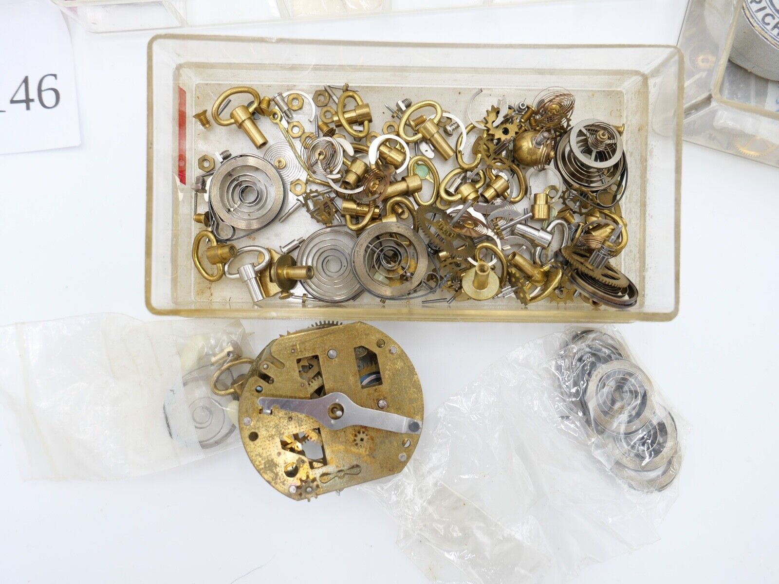 Diverse Ersatzteile Zubehör für WECKER Uhrwerk Uhrmacher Uhr alt - Antikhandel-Stuttgart