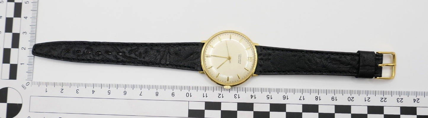 1960er Klassische JUNGHANS Meister Herrenuhr Cal.684 neu Lederarmband Handaufzug
