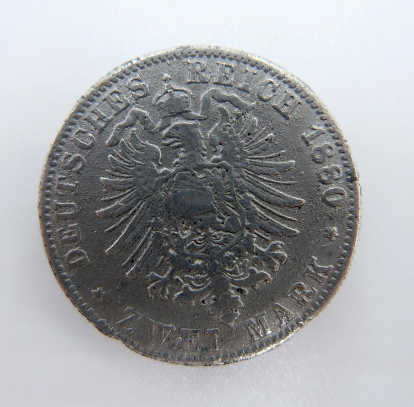 2 Mark Jäger J.61 HAMBURG 1880 J STADTWAPPEN s-ss - Antikhandel-Stuttgart