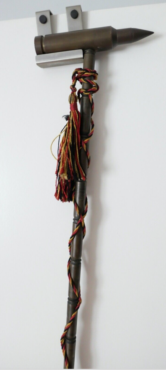 Reservistenstock aus Patronenhülsen 1960er Jahre bestehend BRD 21 Hülsen Messing - Antikhandel-Stuttgart