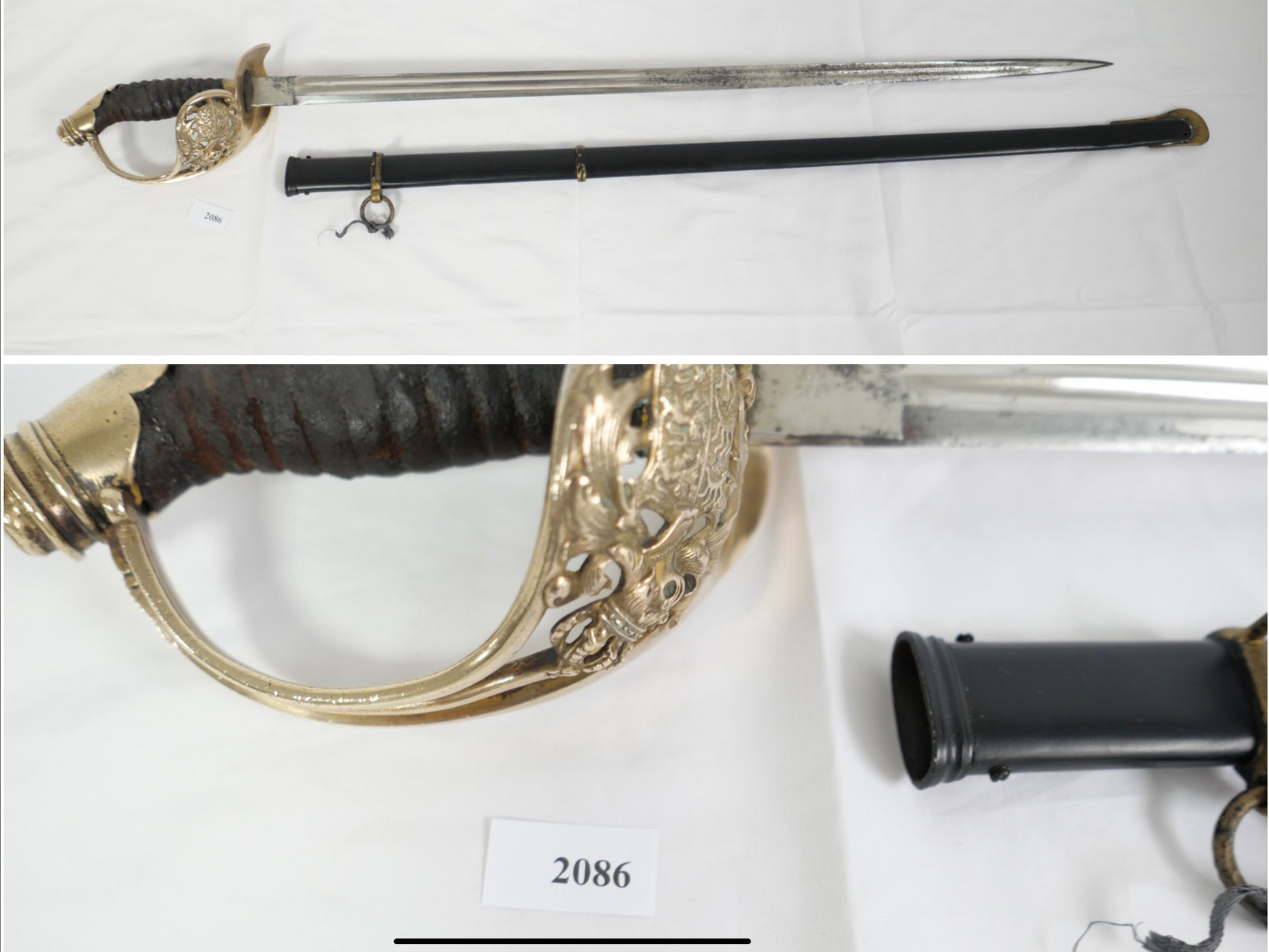 W.K.&C. Württemberg Infanterie Offiziers Degen IOD - Antikhandel-Stuttgart