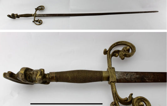 Alter Degen Messing - Antikhandel-Stuttgart