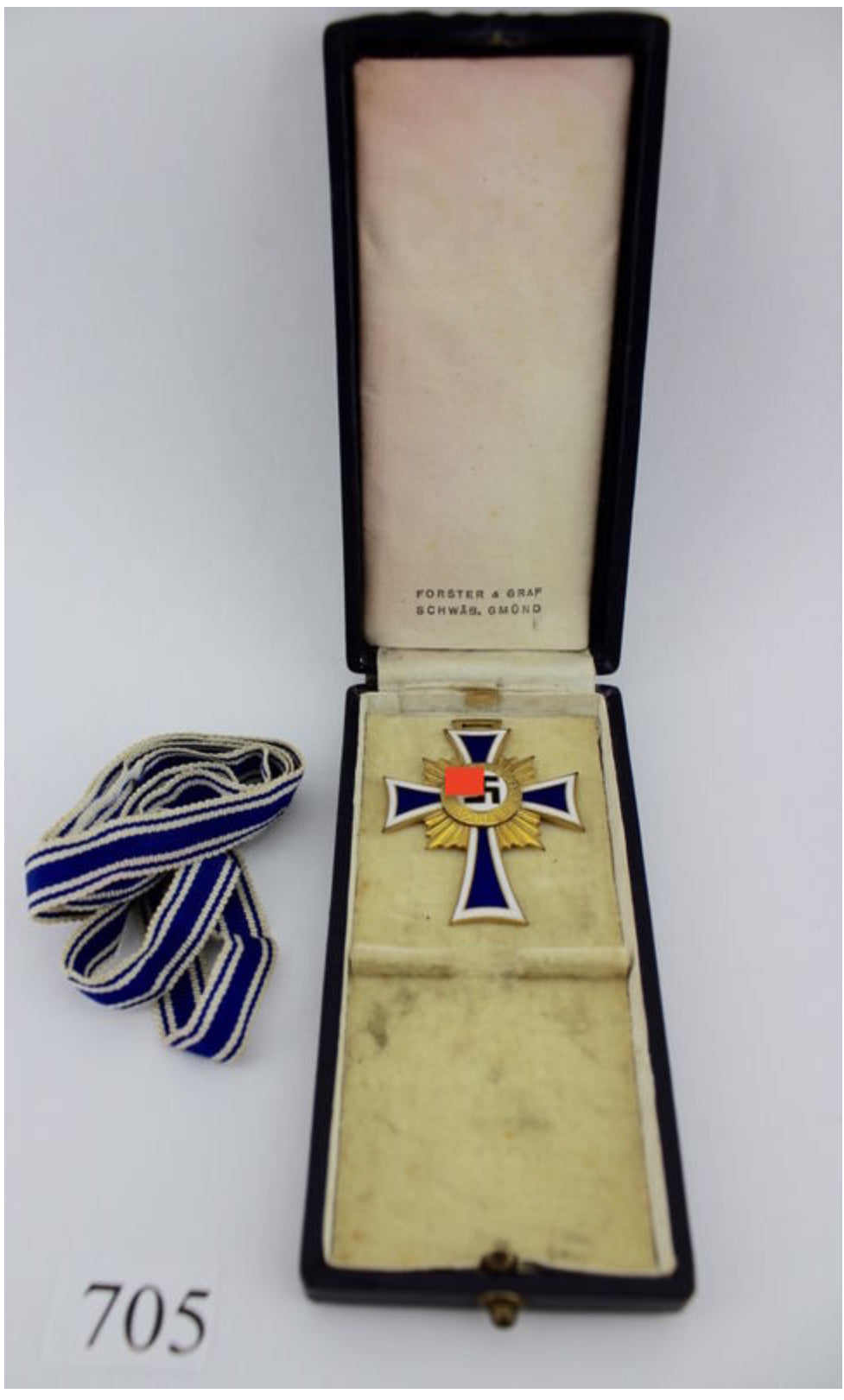 Mutterkreuz 1. Stufe in Gold 1938 im Etui TOP - Antikhandel-Stuttgart