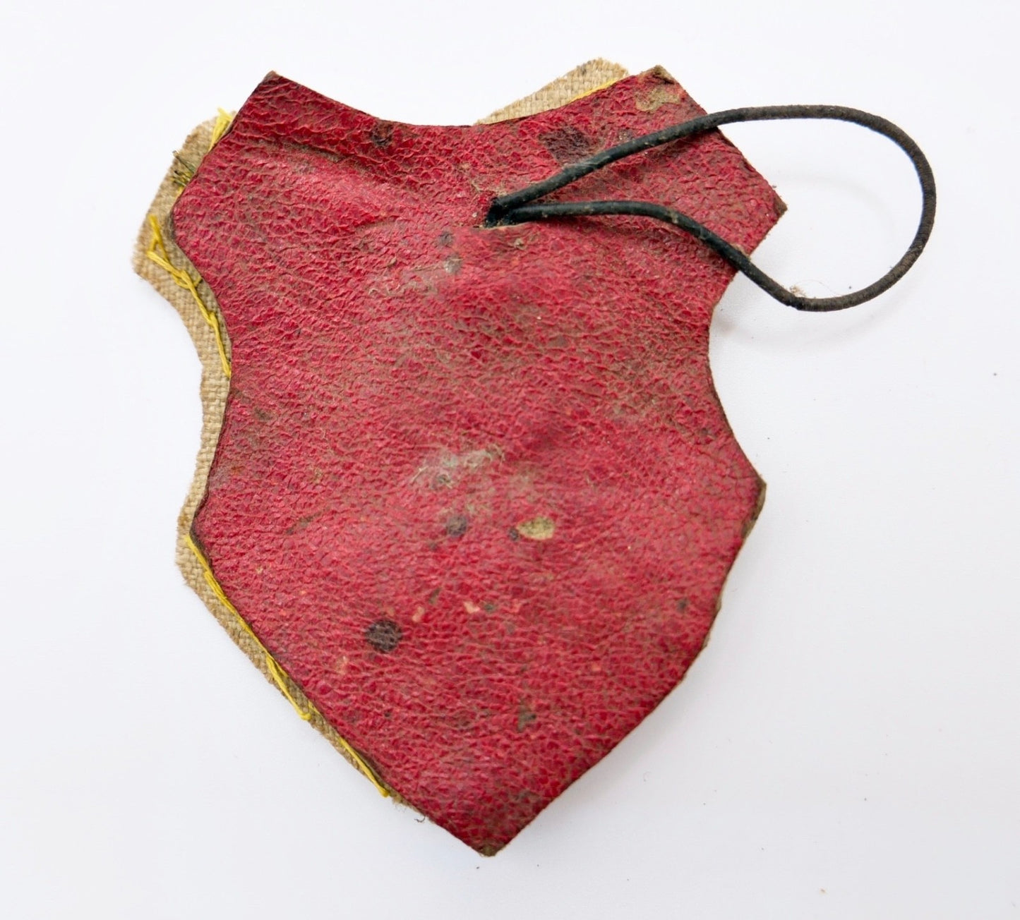 Antikes Stoffabzeichen Monogramm Goldstickerei um 1870-1900