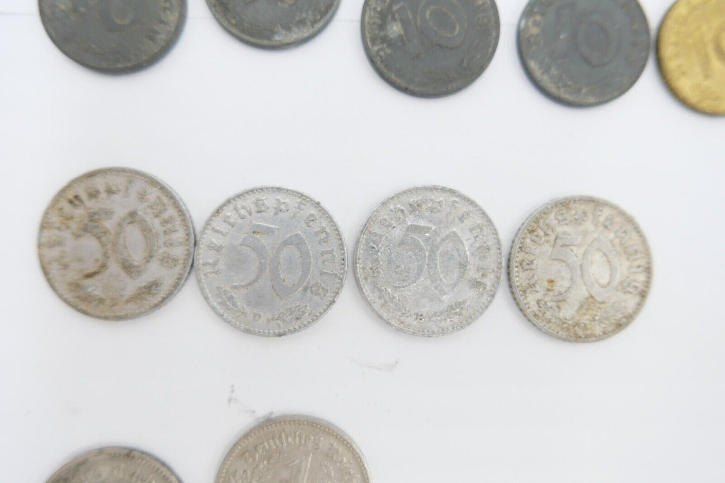 Reichsmark Drittes Reich J.354  1 Mark  2, 10, 5, 50, 1 Pfennig J.362 J.370