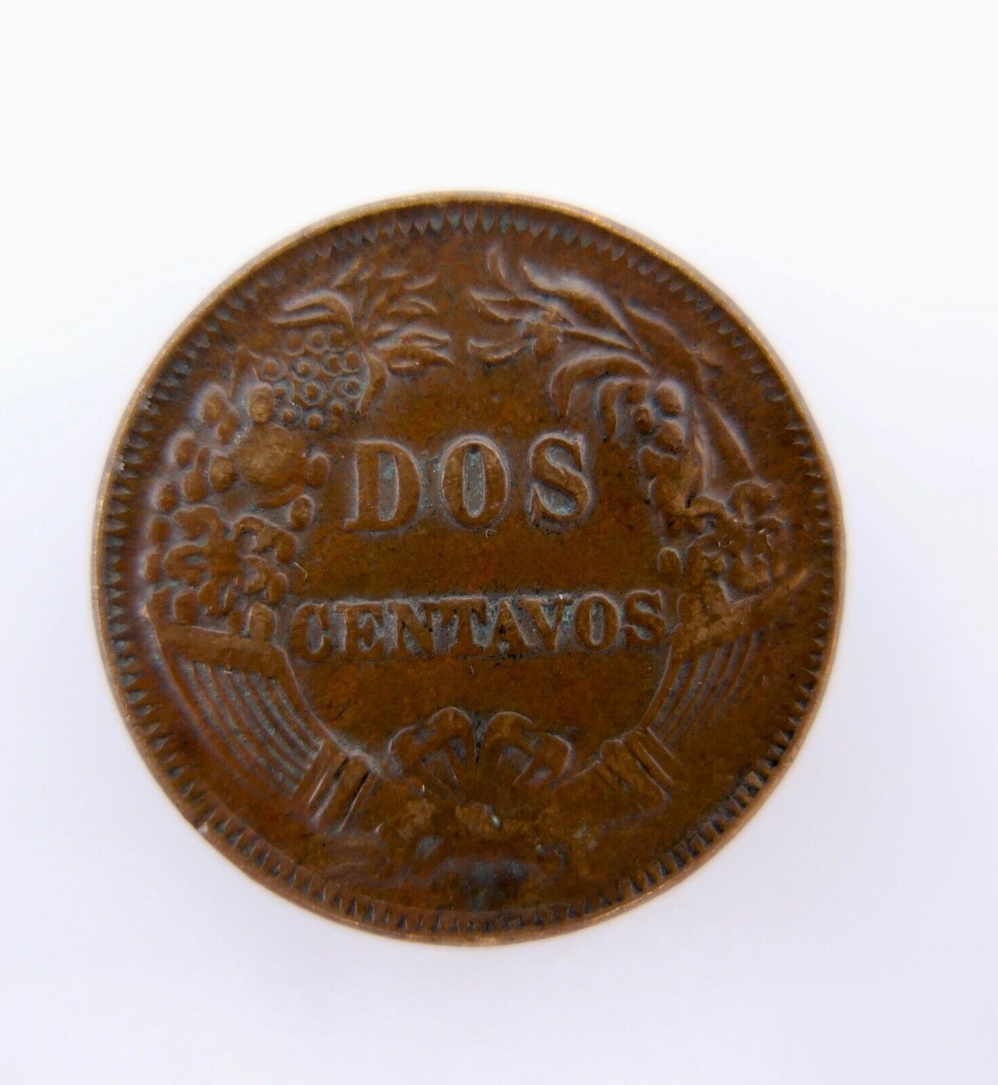 Peru 2 Dos Centavos 1878 ss-vz