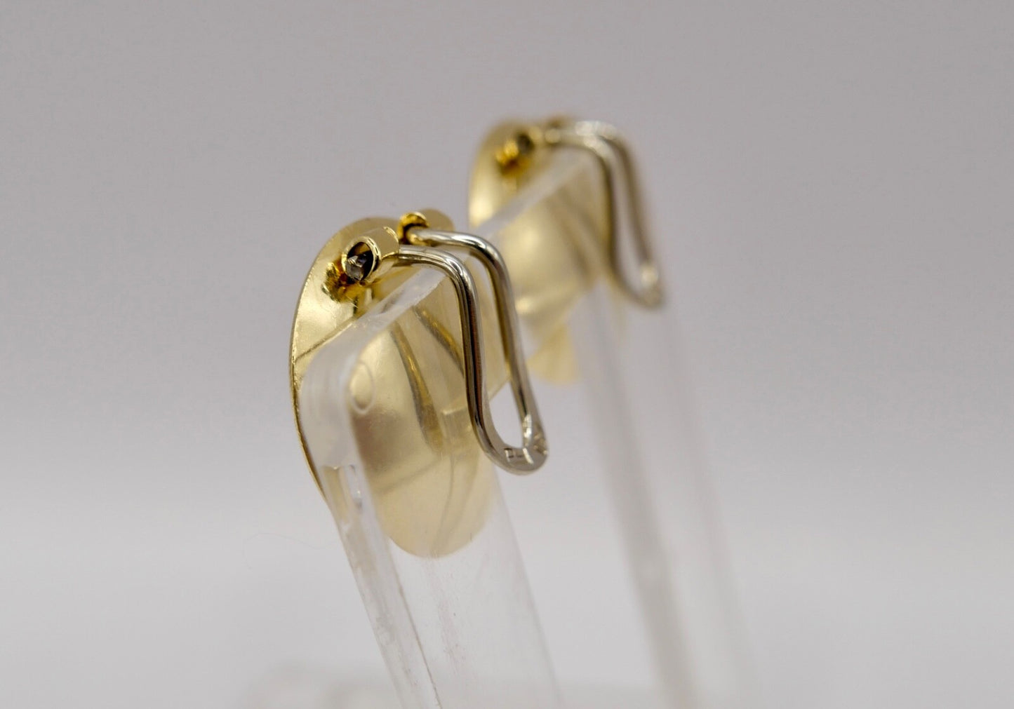 Perlen Ohrringe 750 18K Gelbgold  1990er Jahre PZ