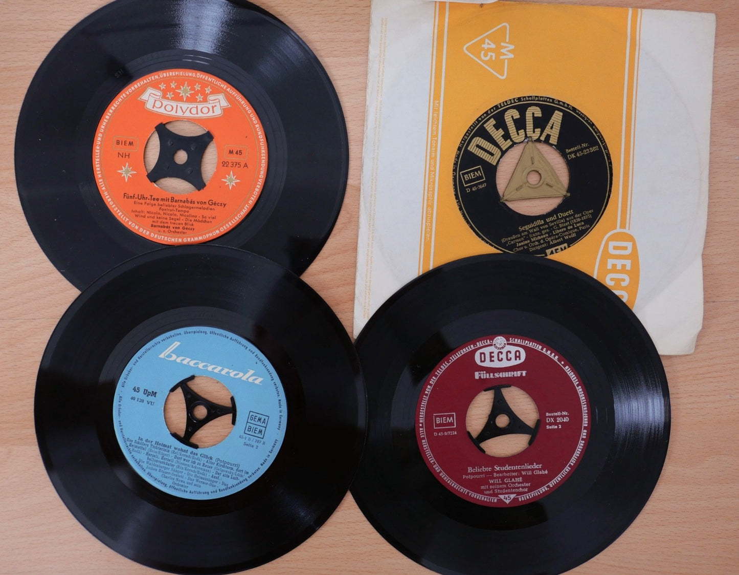 Konvolut 26 Singles 7" 45rpm –  Schlager, Chanson, Operette, Volkslied Alexander