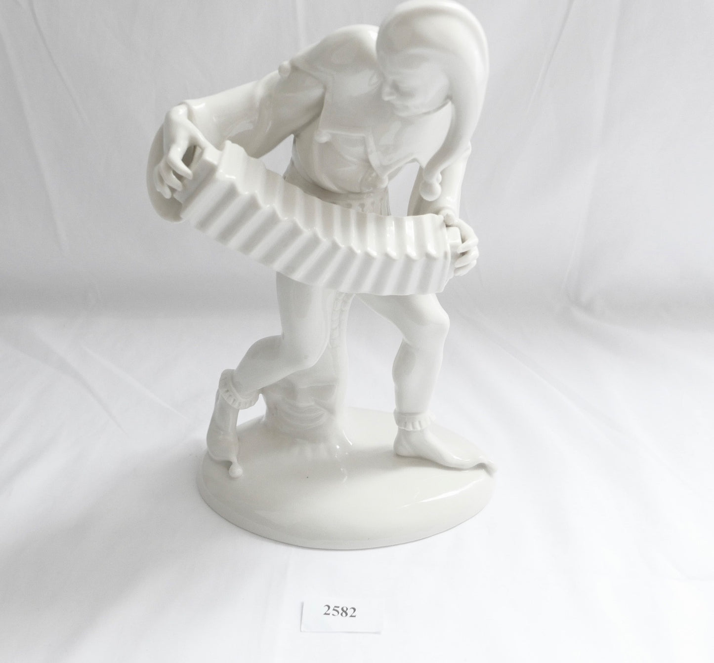 Schwarzburger Werkstätten Harlekin Figur Ziehharmonika Bandonium G. Oppel U 234