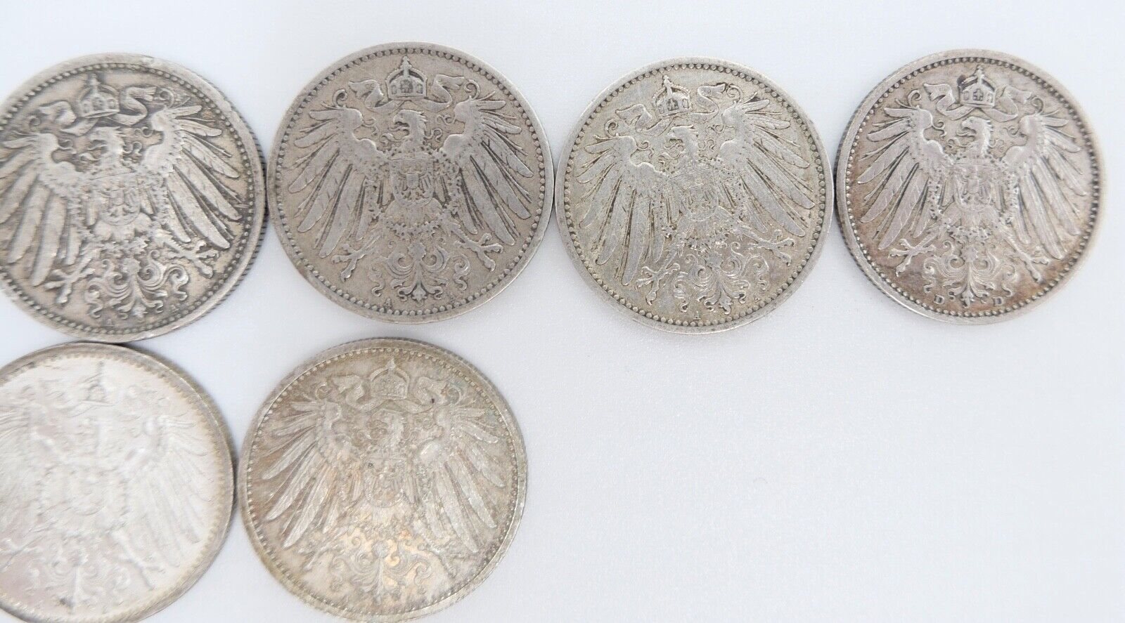 11x 1 Mark Deutsches Reich 1901-1915 A D E  Jäger J.17 VZ-STG