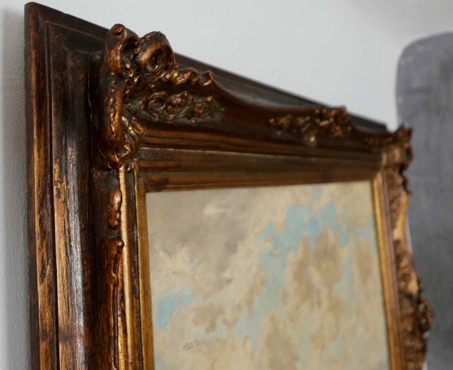 großes Ölgemälde auf Leinwand JOSEPH ROLF KNOBLOCH München 106x86 cm Landschaft