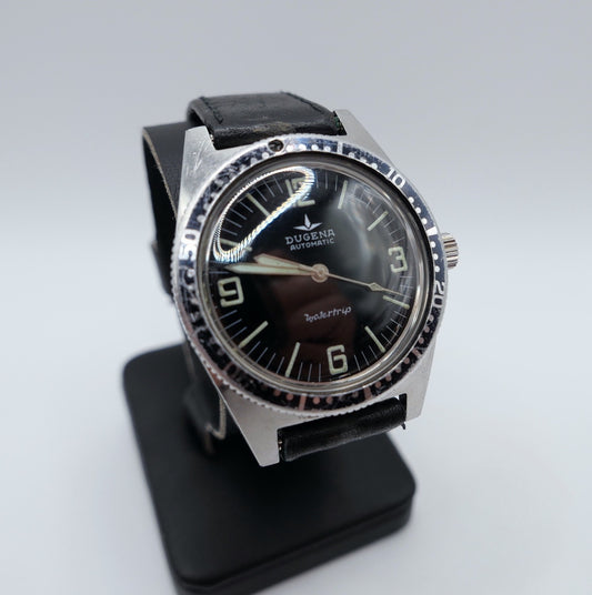 Dugena Watertrip Automatik Vintage Herrenarmbanduhr Taucherstil PUW 1460