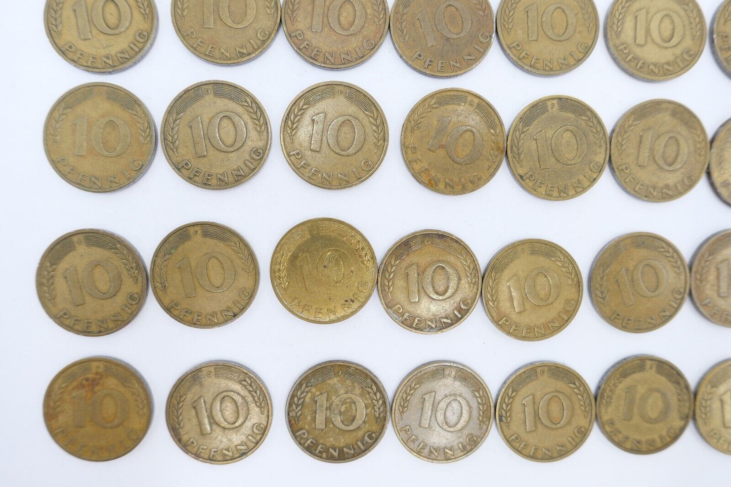 47x 10 Pfennig 1950 D F G J Jäger J. 383 s-vz