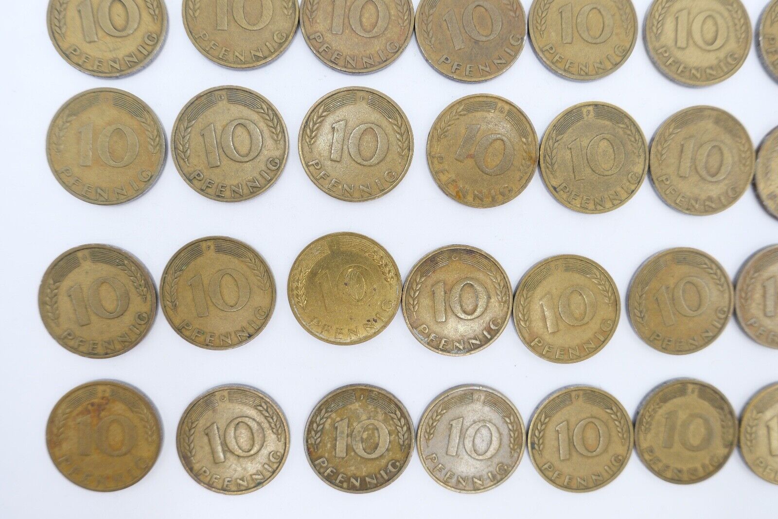 47x 10 Pfennig 1950 D F G J Jäger J. 383 s-vz