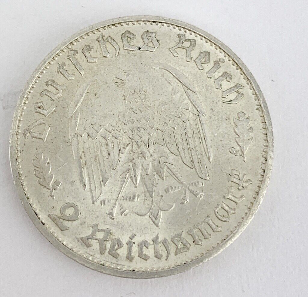 2 Reichsmark DRITTES REICH 175 Geburtstag Friedrich Schiller 1934 F J. Jäger 358