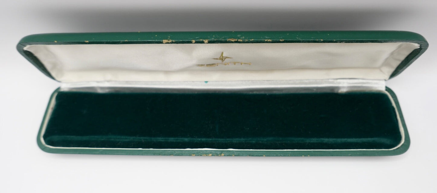Vintage 60er 70er Jahre Original ZENITH Box Etui Uhrenetui in Grün